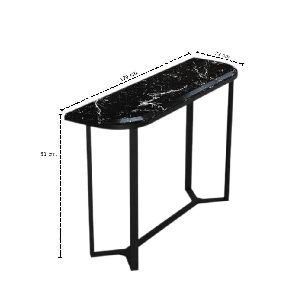 โต๊ะคอนโซล SB FURNITURE NALIA 19244477 120 ซม. สีดำ