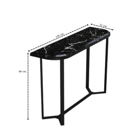 โต๊ะคอนโซล SB FURNITURE NALIA 19244477 120 ซม. สีดำ_7