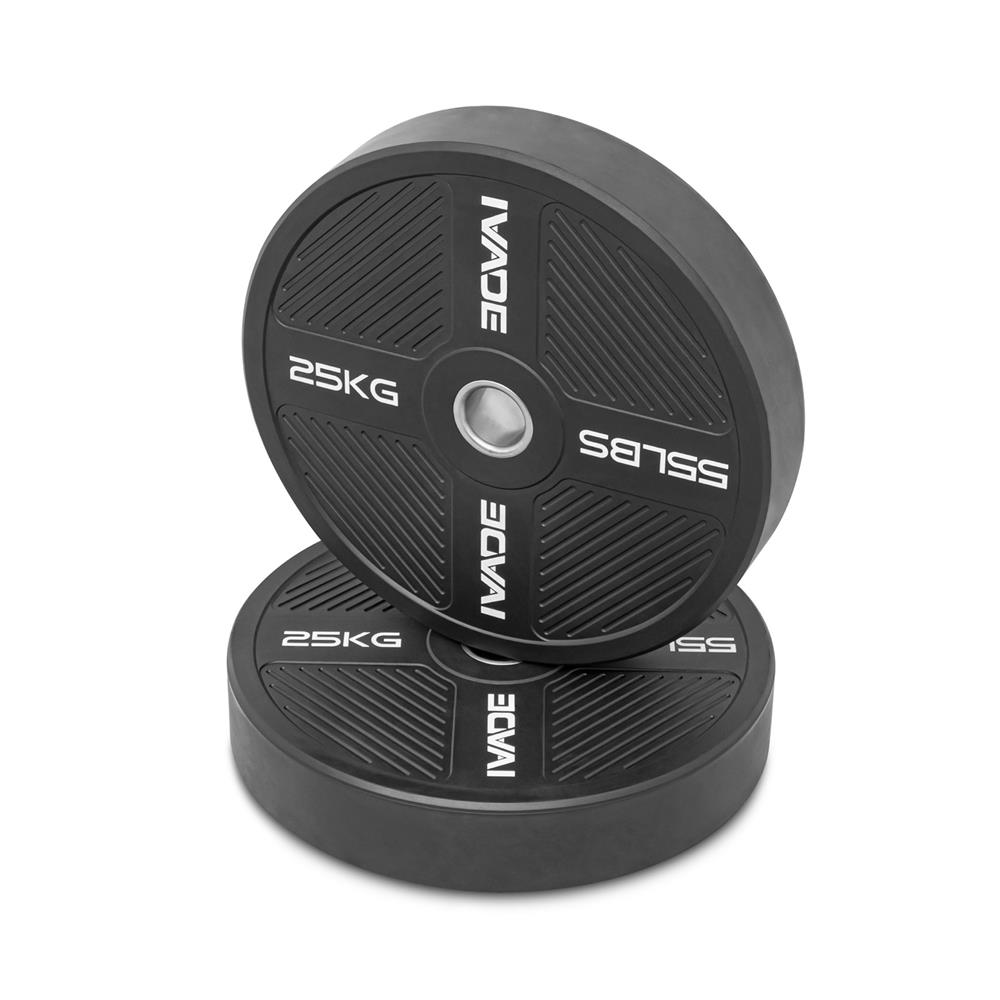 แผ่นน้ำหนัก BUMPER PLATE IVADE 25 กก. (2 ชิ้น)