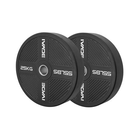 แผ่นน้ำหนัก BUMPER PLATE IVADE 25 กก. (2 ชิ้น)_0