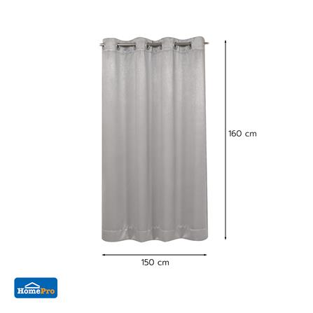 ผ้าม่าน EYELET HOME LIVING STYLE SOFIA UV 150x160 ซม. สีเทา_11