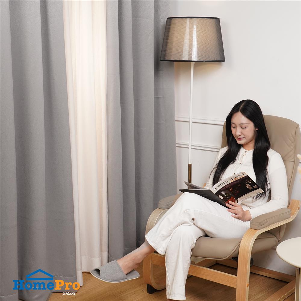 ผ้าม่าน EYELET HOME LIVING STYLE SOFIA UV 150x220 ซม. สีเทา