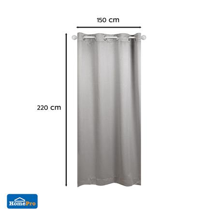 ผ้าม่าน EYELET HOME LIVING STYLE SOFIA UV 150x220 ซม. สีเทา_6