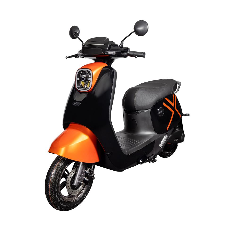 รถจักรยานยนต์ไฟฟ้า EM QAREZ 2000W สีดำ/ส้ม
