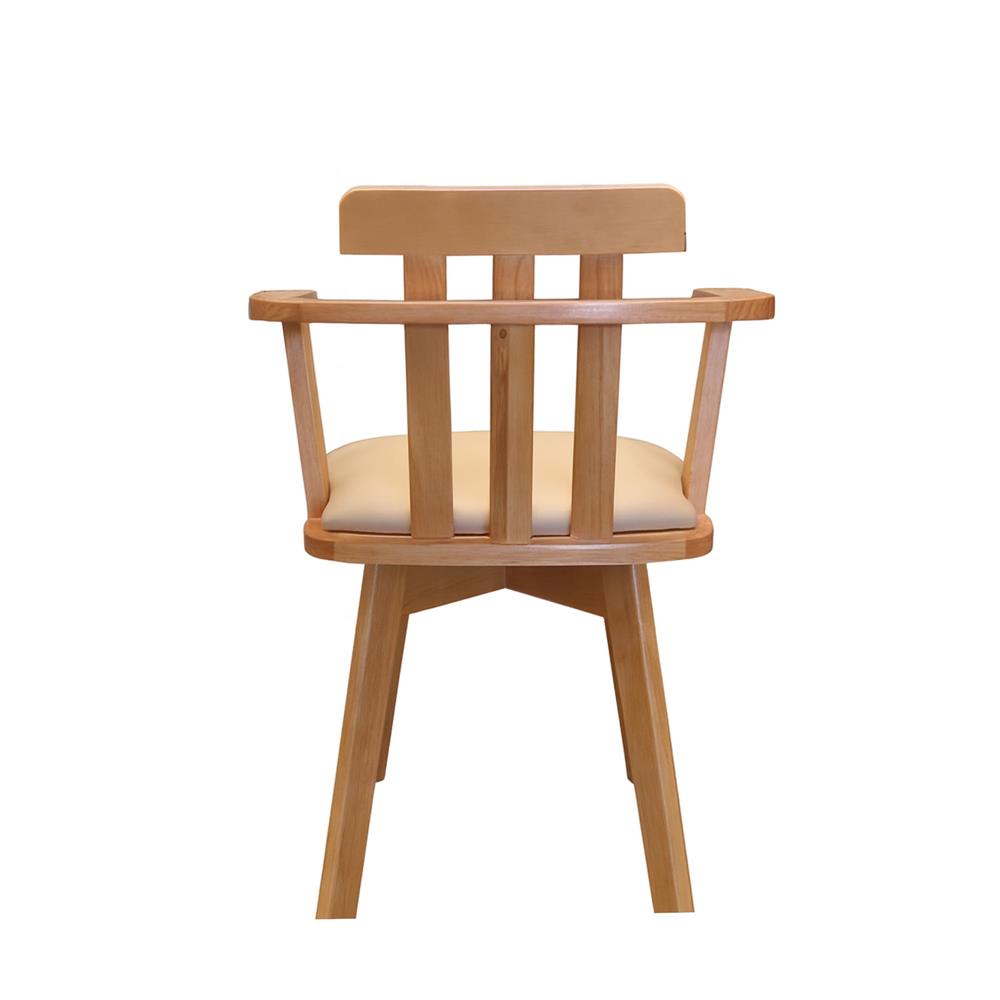 เก้าอี้ทานข้าวหมุนได้ FURDINI HAVEN สีเนเชอรัล/ครีม