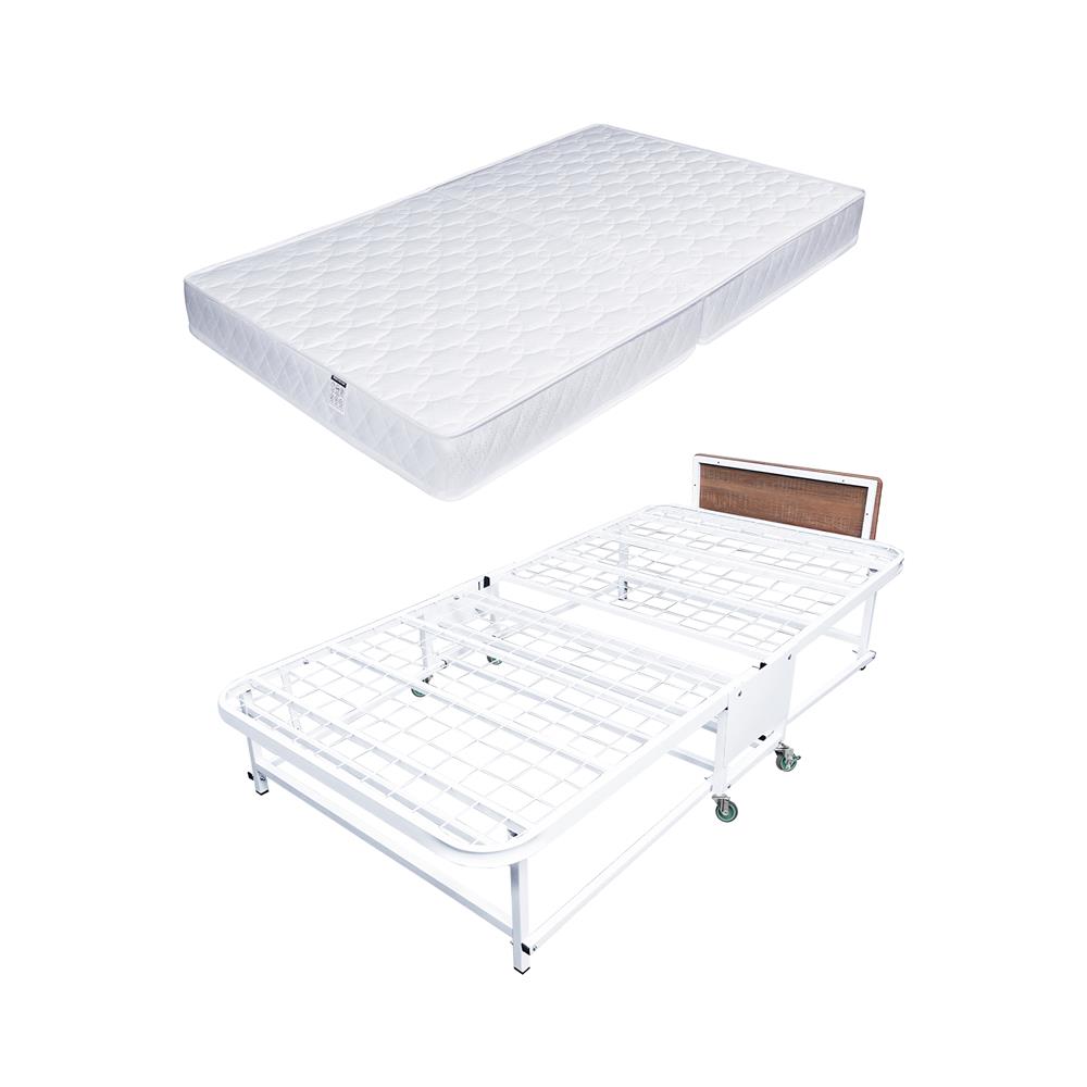 เตียงพับพร้อม TOPPER THAIBULL SSTPE245-105TNR สีขาว