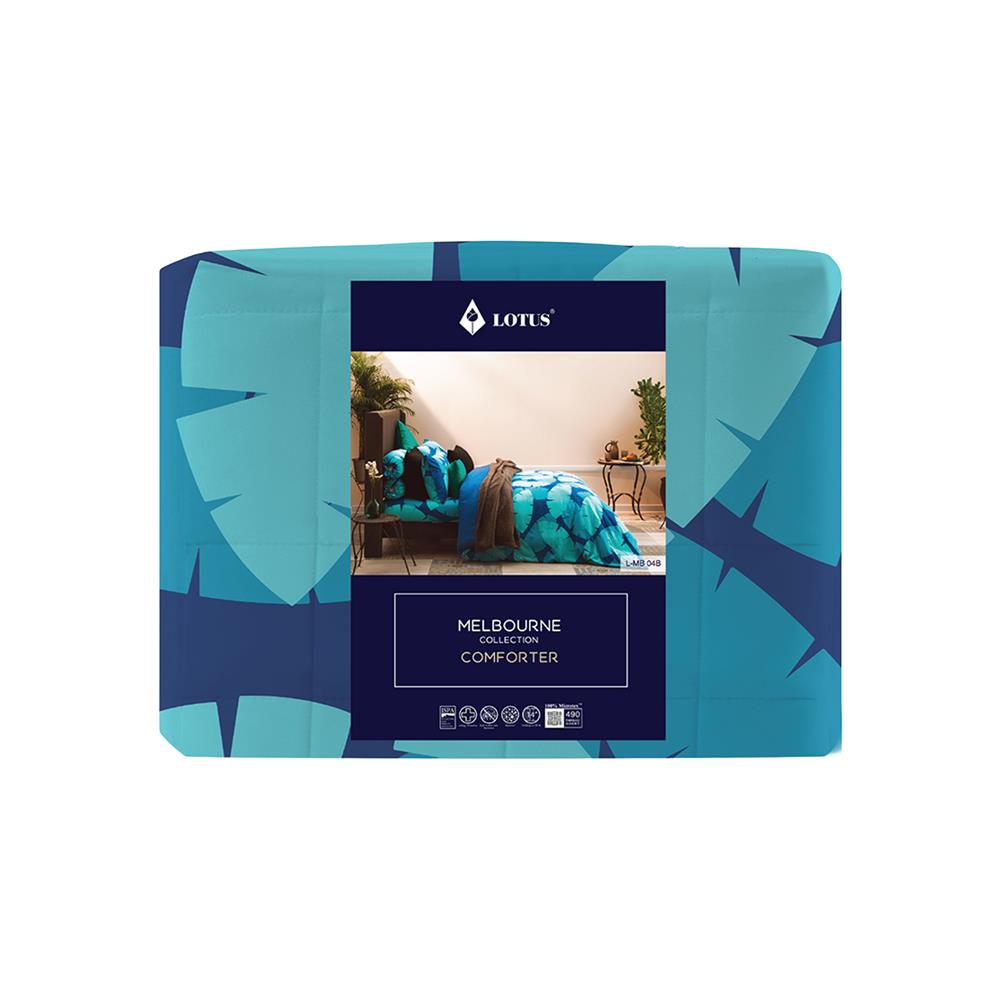 ผ้านวม LOTUS MELBOURNE L-MB 04B 100x90 นิ้ว สี BLUE