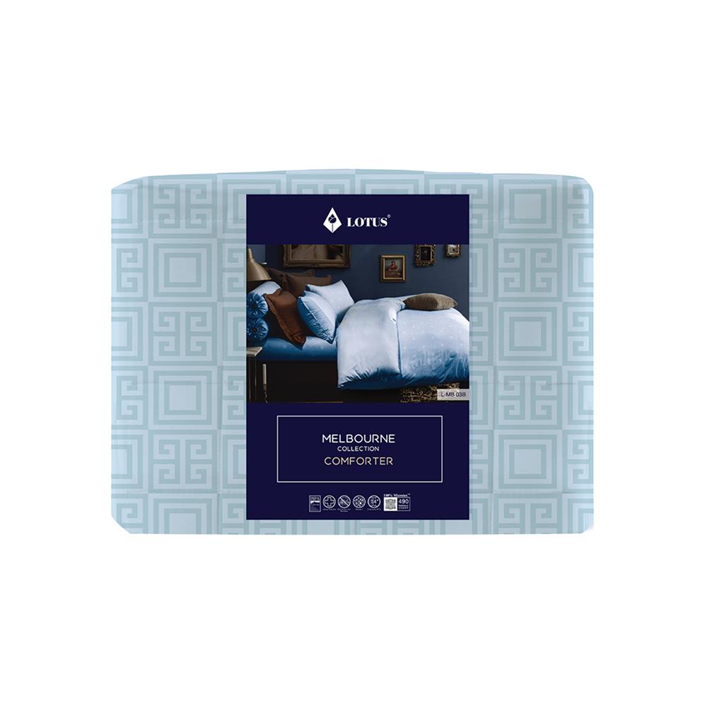 ผ้านวม LOTUS MELBOURNE L-MB 03B 100x90 นิ้ว สี BLUE