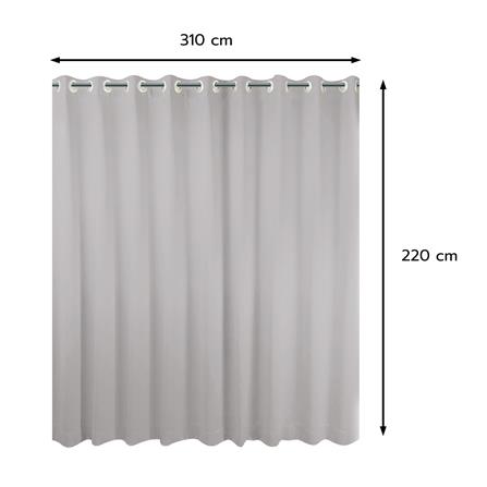 ผ้าม่าน EYELET HOME LIVING STYLE SOFIA UV 310x220 ซม. สีเทา_4