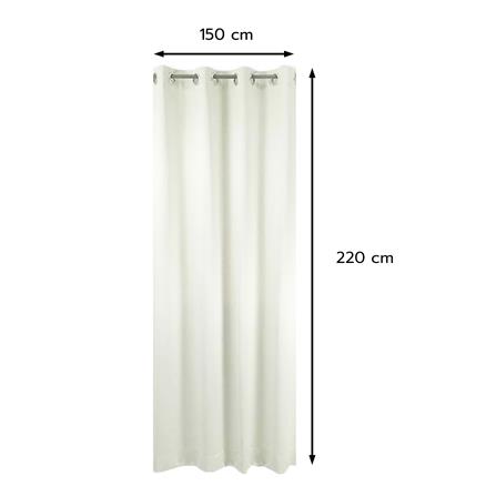 ผ้าม่าน EYELET HOME LIVING STYLE SOFIA UV 150x220 ซม. สีเงิน_4