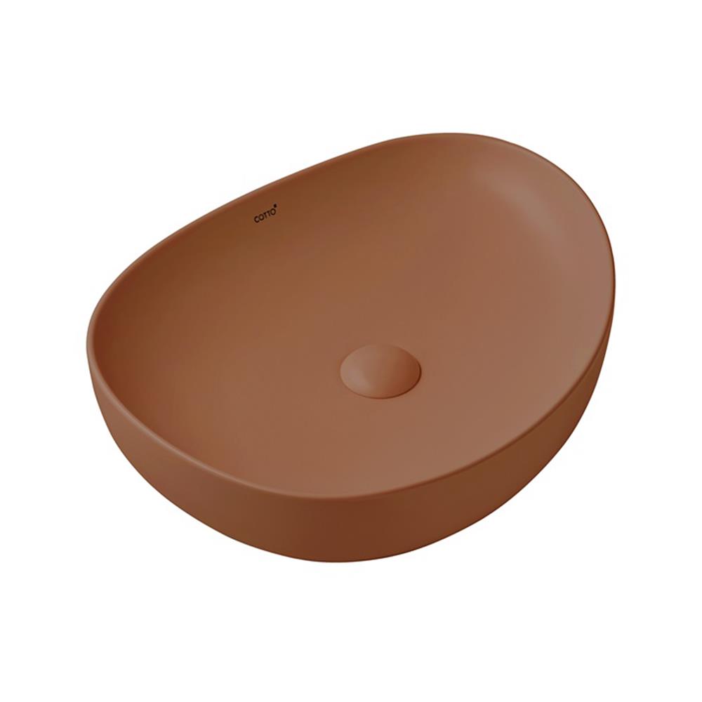 อ่างล้างหน้าวางบนเคาน์เตอร์ COTTO C001266 CB KLIRR สีน้ำตาล