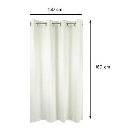 ผ้าม่าน EYELET HOME LIVING STYLE SOFIA UV 150x160 ซม. สีเงิน_4