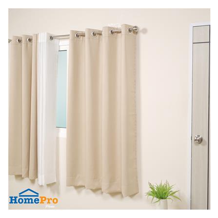 ผ้าม่าน EYELET HOME LIVING STYLE CURVE UV 140x160 ซม. สีครีม_5