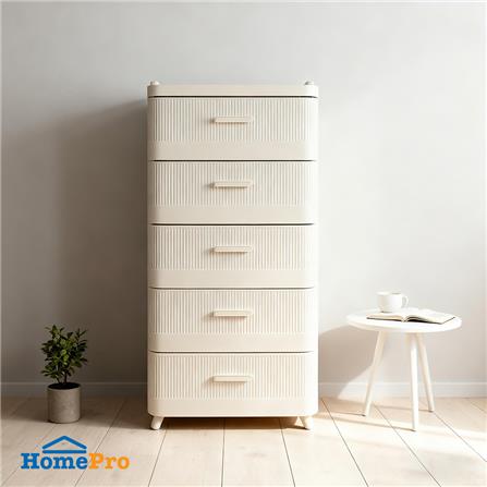 ตู้ลิ้นชัก 5 ชั้น STACKO LANA 51.5X41.5X105 ซม. สีครีม_8