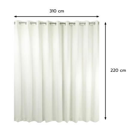 ผ้าม่าน EYELET HOME LIVING STYLE SOFIA UV 310x220 ซม. สีเงิน_4