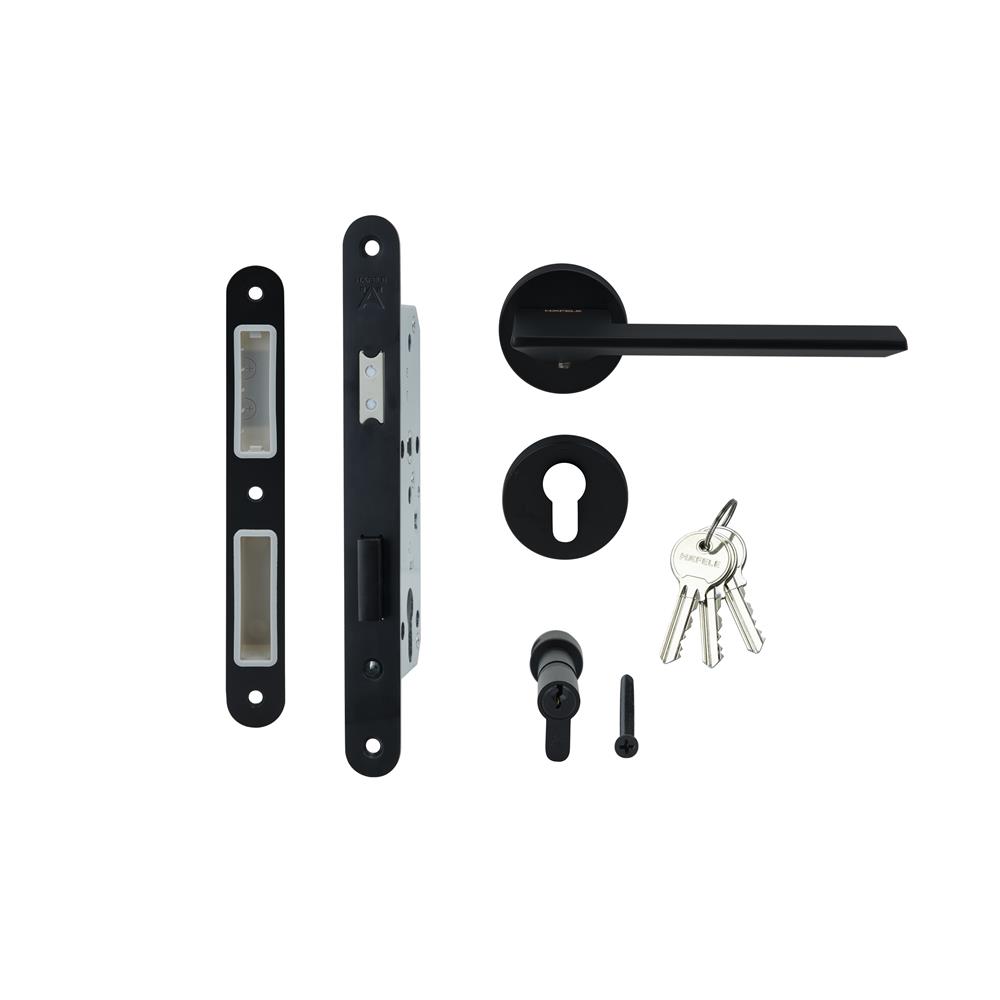 มือจับก้านโยกห้องทั่วไป MORTISE HAFELE 489.11.133 สีดำ