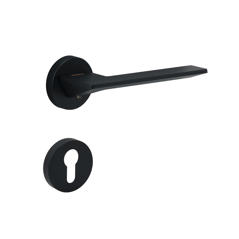 มือจับก้านโยกห้องทั่วไป MORTISE HAFELE 489.11.133 สีดำ