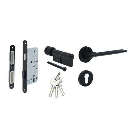 มือจับก้านโยกห้องทั่วไป MORTISE HAFELE 489.11.133 สีดำ_0