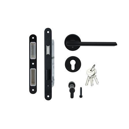 มือจับก้านโยกห้องทั่วไป MORTISE HAFELE 489.11.133 สีดำ_1