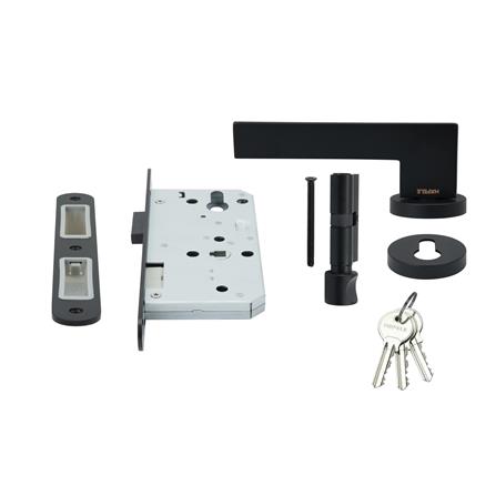 มือจับก้านโยกห้องทั่วไป MORTISE HAFELE 489.11.133 สีดำ_2