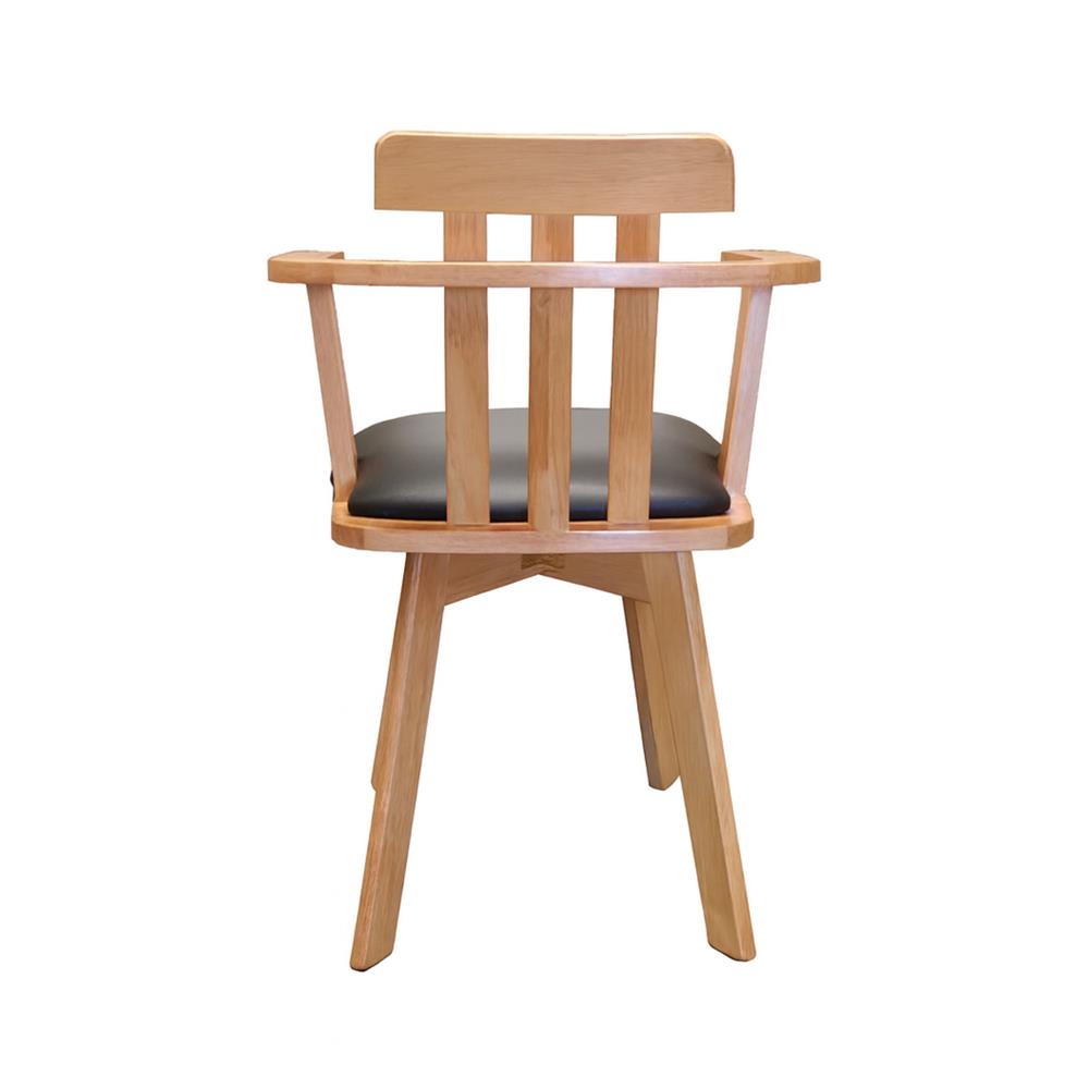 เก้าอี้ทานข้าวหมุนได้ FURDINI HAVEN สีเนเชอรัล/ดำ