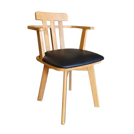 เก้าอี้ทานข้าวหมุนได้ FURDINI HAVEN สีเนเชอรัล/ดำ_2