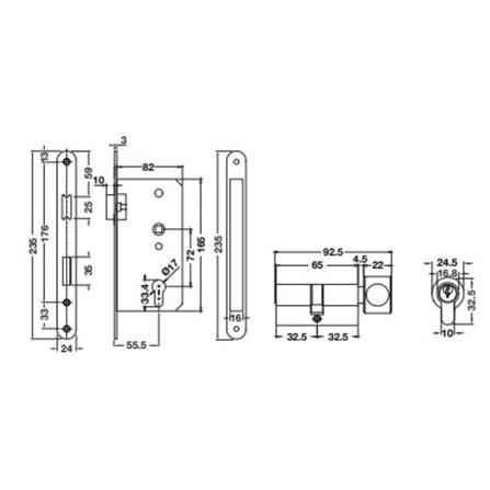 มือจับก้านโยกห้องน้ำ MORTISE HAFELE489.11.140 สีนิกเกิ้ลรมดำ_4