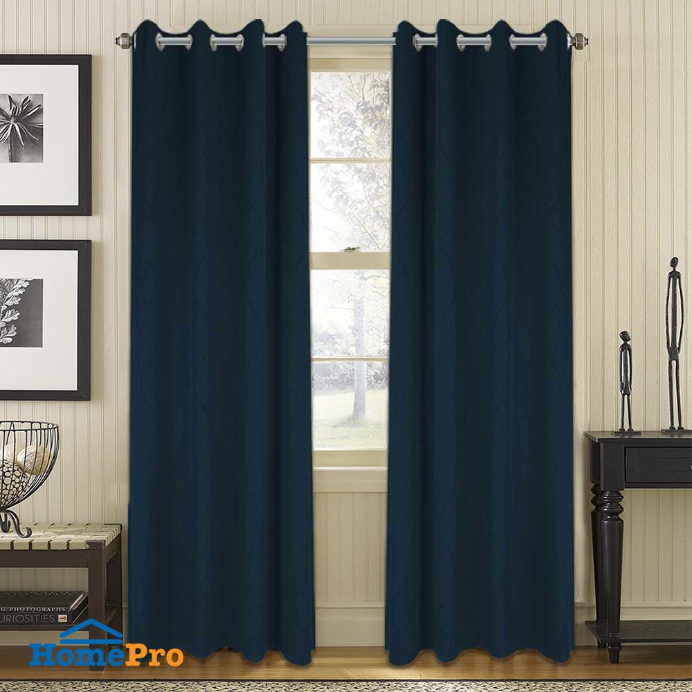 ผ้าม่าน EYELET HOME LIVING STYLE CURVE UV 140x220 ซม. สีน้ำเงิน