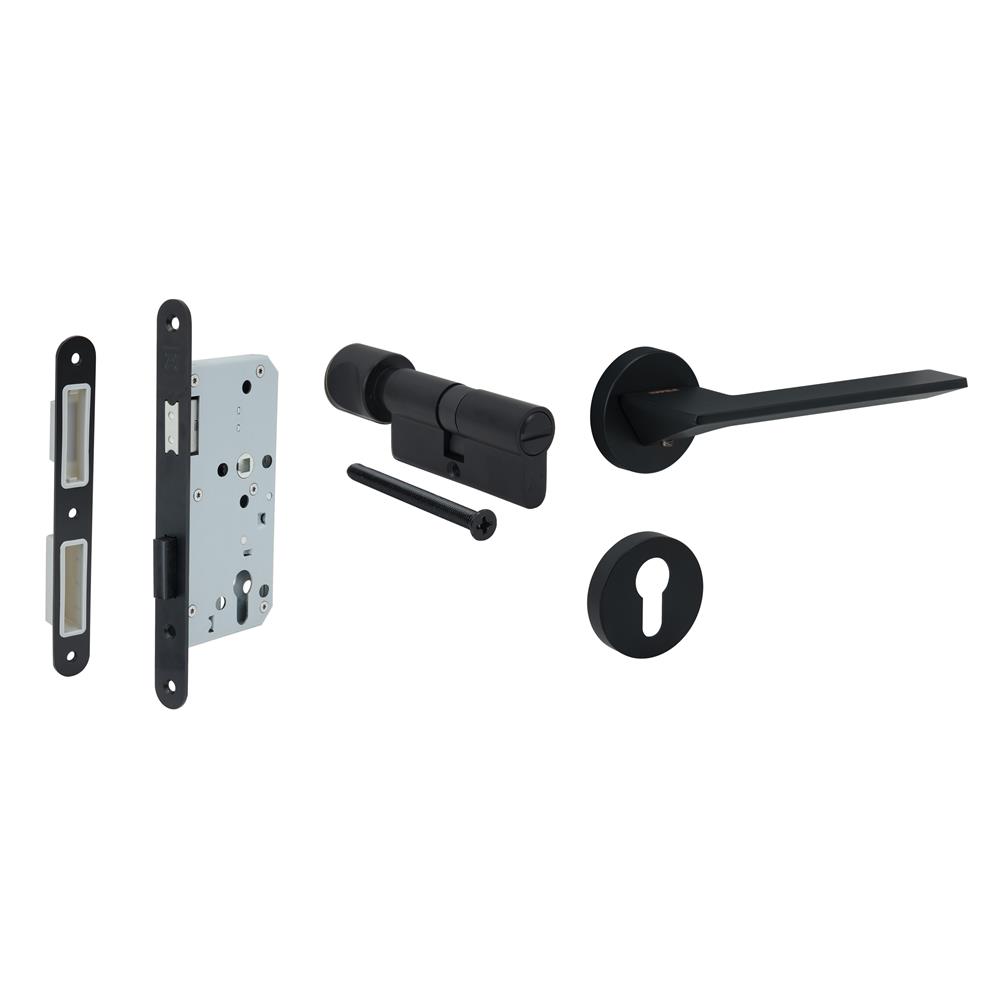 มือจับก้านโยกห้องน้ำ MORTISE HAFELE 489.11.134 สีดำ