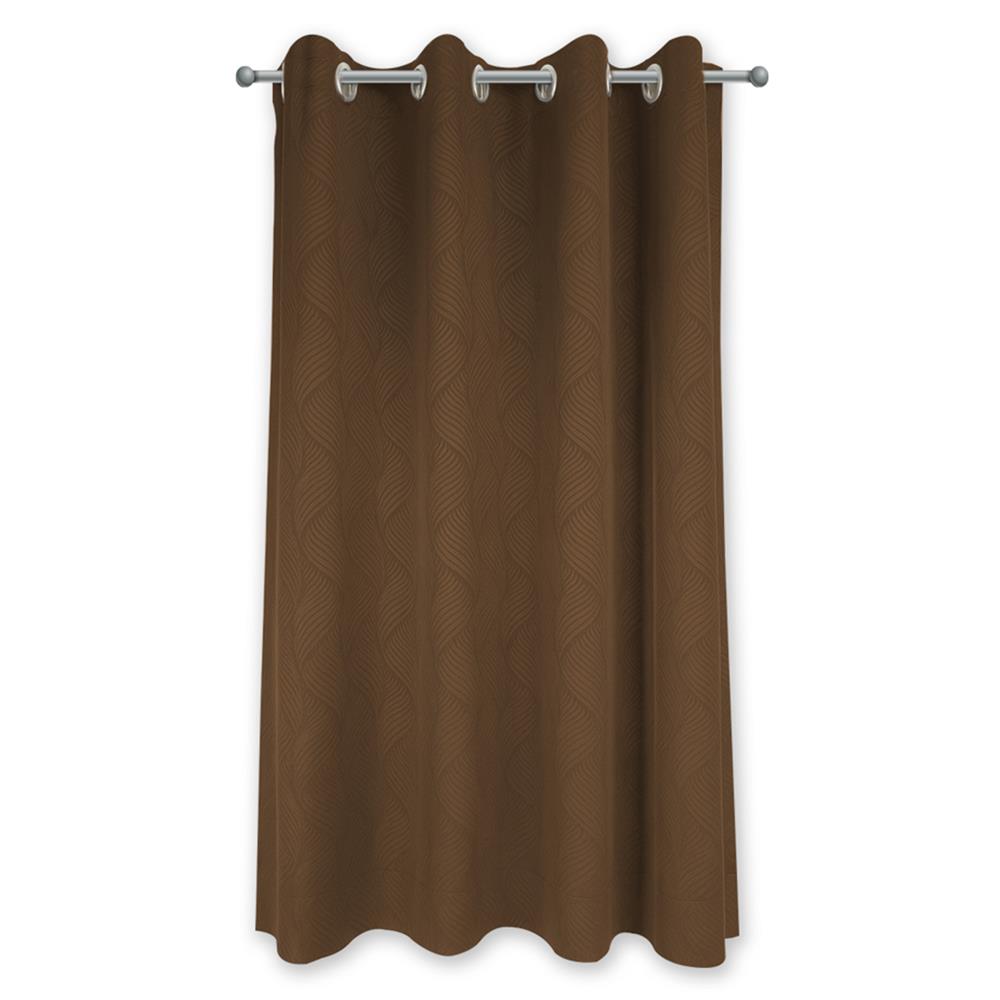 ผ้าม่าน EYELET HOME LIVING STYLE CURVE UV 140x160 ซม. สีน้ำตาล_1