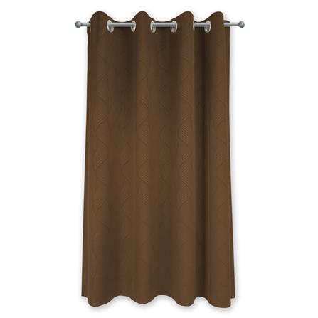 ผ้าม่าน EYELET HOME LIVING STYLE CURVE UV 140x160 ซม. สีน้ำตาล_0