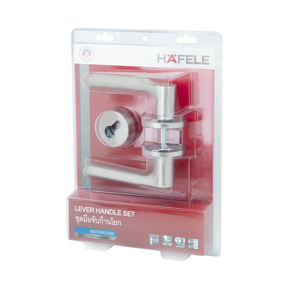 มือจับก้านโยกห้องน้ำ MORTISE HAFELE 489.11.138 สีสเตนเลส