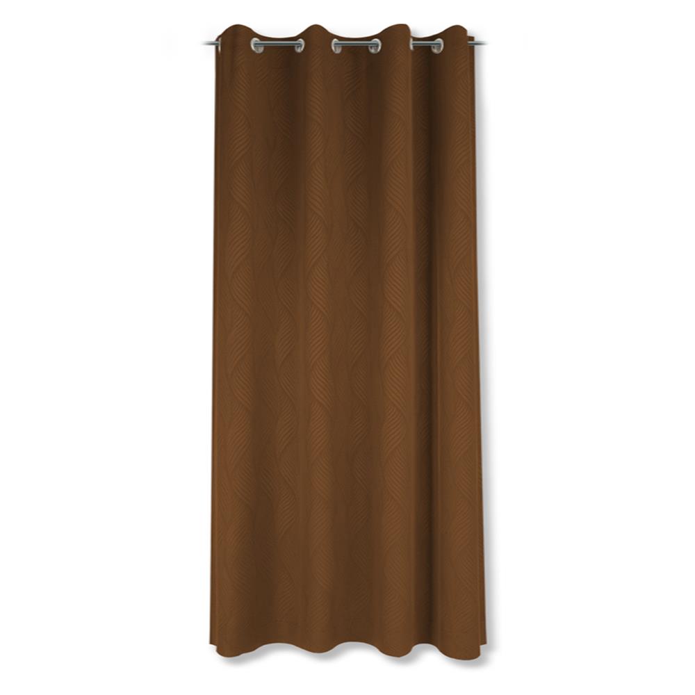 ผ้าม่าน EYELET HOME LIVING STYLE CURVE UV 140x220 ซม. สีน้ำตาล