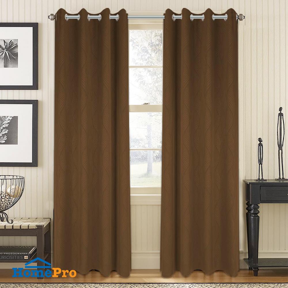 ผ้าม่าน EYELET HOME LIVING STYLE CURVE UV 140x220 ซม. สีน้ำตาล