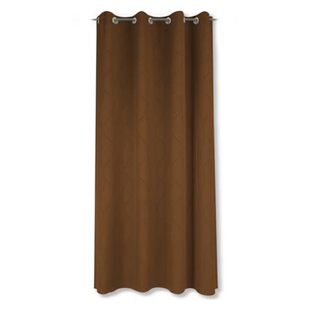 ผ้าม่าน EYELET HOME LIVING STYLE CURVE UV 140x220 ซม. สีน้ำตาล_0