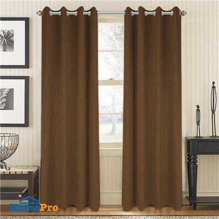 ผ้าม่าน EYELET HOME LIVING STYLE CURVE UV 140x220 ซม. สีน้ำตาล_4