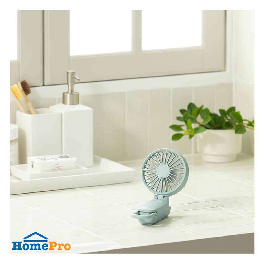 พัดลมพกพา 3 นิ้ว RHYTHM 740131003 สีฟ้า