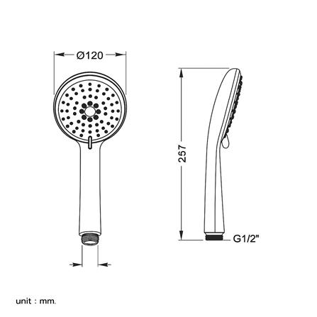 ฝักบัวสายอ่อน 3 ระดับ DMG GL-3728_2