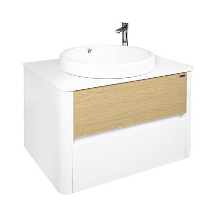 อ่างเคาน์เตอร์ MOYA PLUS VC-2520 สีขาว-โอ๊ค_0