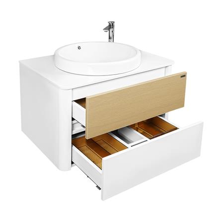 อ่างเคาน์เตอร์ MOYA PLUS VC-2520 สีขาว-โอ๊ค_2