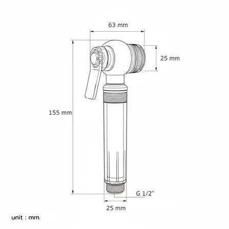 สายฉีดชำระครบชุด DONMARK GL-4713 สีโครม_4