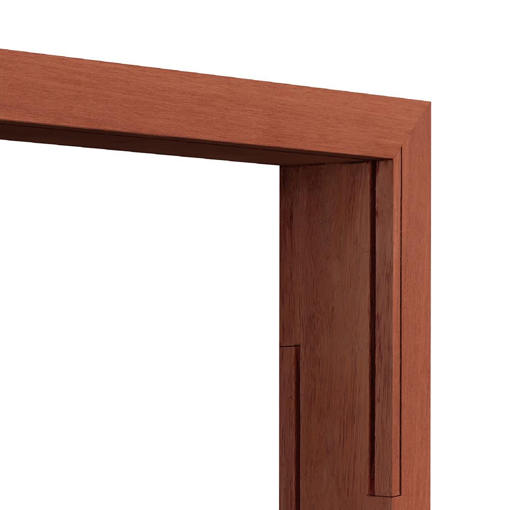 วงกบหน้าต่างไม้เบญจพรรณบานกระจกซ้อน VK 60x40 ซม. สีธรรมชาติ