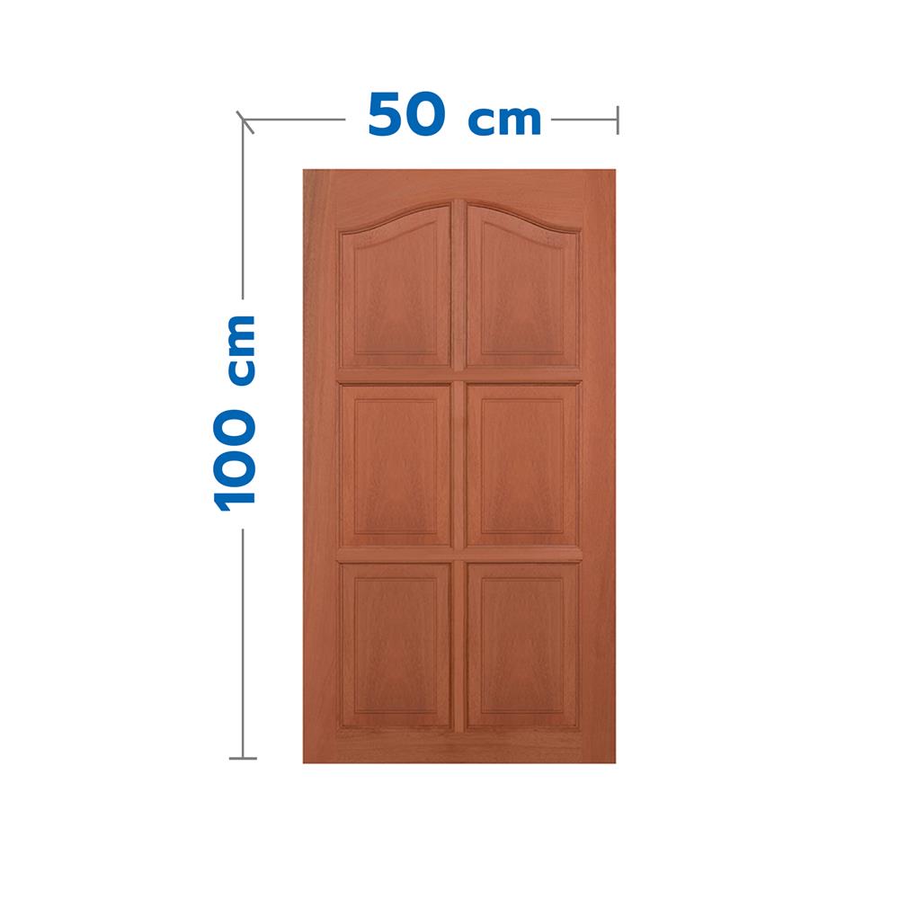 หน้าต่างไม้เนื้อแข็ง VK VK352 6 ฟัก (ปีกนก) 50x100 ซม. สีธรรมชาติ