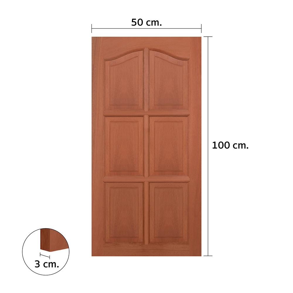 หน้าต่างไม้เนื้อแข็ง VK VK352 6 ฟัก (ปีกนก) 50x100 ซม. สีธรรมชาติ