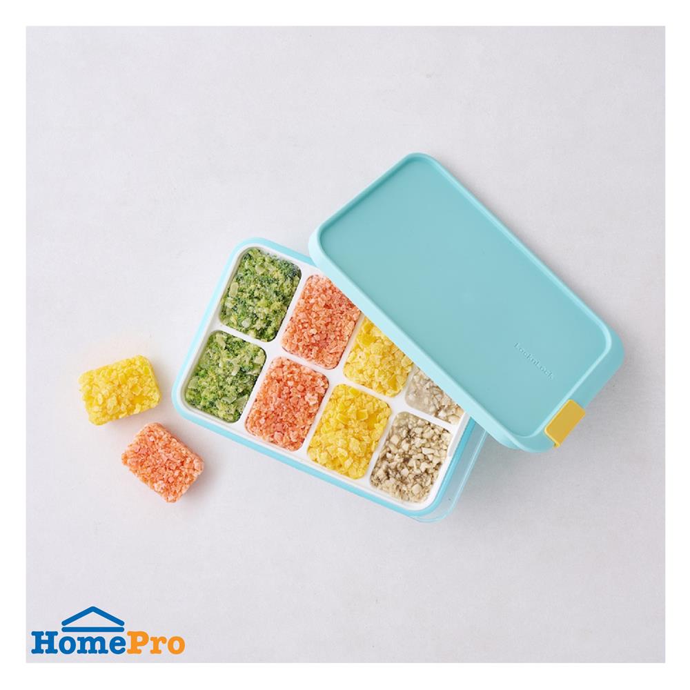 กล่องอาหารพร้อมบล็อก 1.65 ลิตร LOCKNLOCK FREEZER FIT สีฟ้า