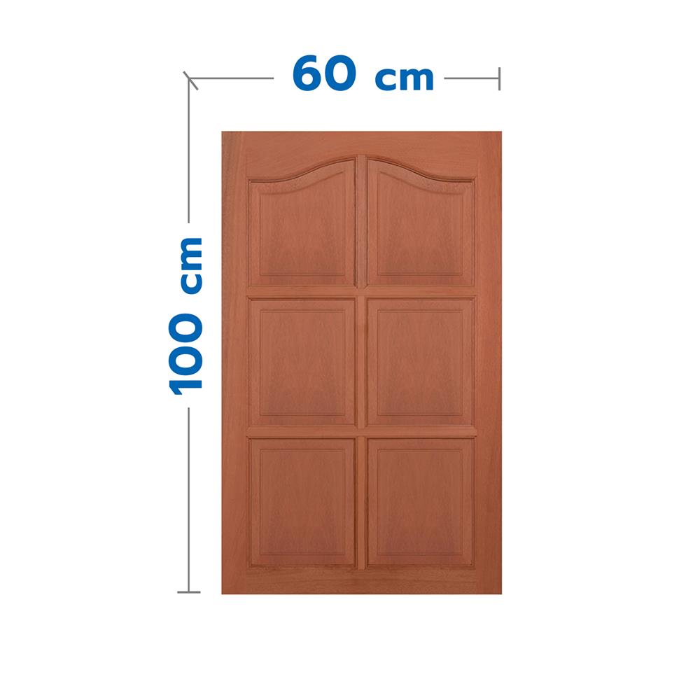 หน้าต่างไม้เนื้อแข็ง VK VK352 6 ฟัก (ปีกนก) 60x100 ซม. สีธรรมชาติ