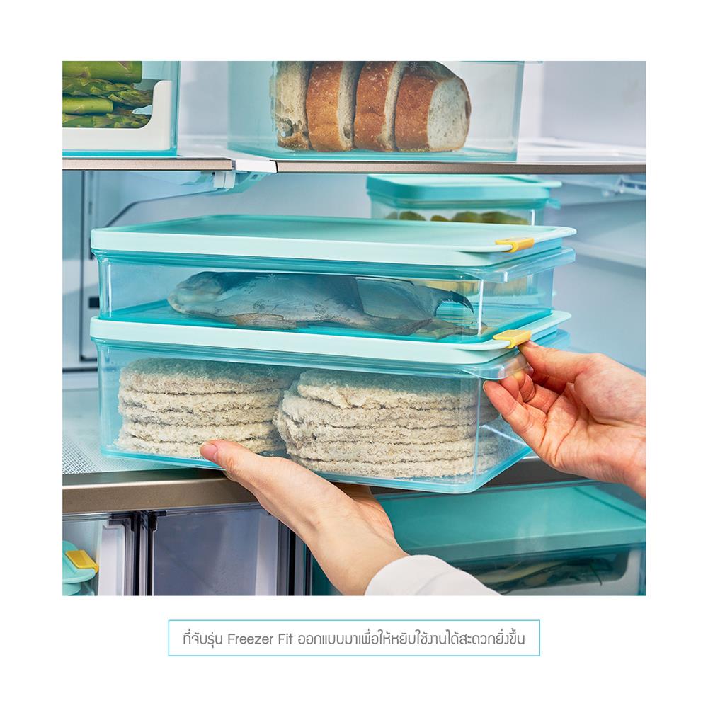 กล่องอาหารพร้อมถาด 3.5 ลิตร LOCKNLOCK FREEZER FIT สีฟ้า