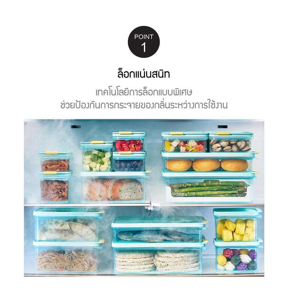 กล่องอาหาร 0.75 ลิตร LOCKNLOCK FREEZER FIT สีฟ้า