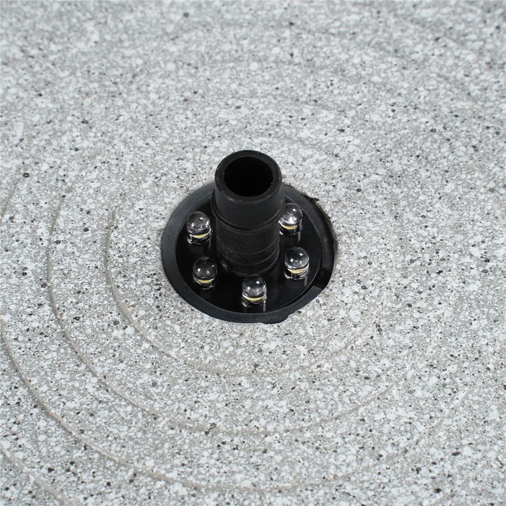 น้ำพุน้ำล้นตั้งโต๊ะ 2 ชั้น SPRING RUWA สีเทา