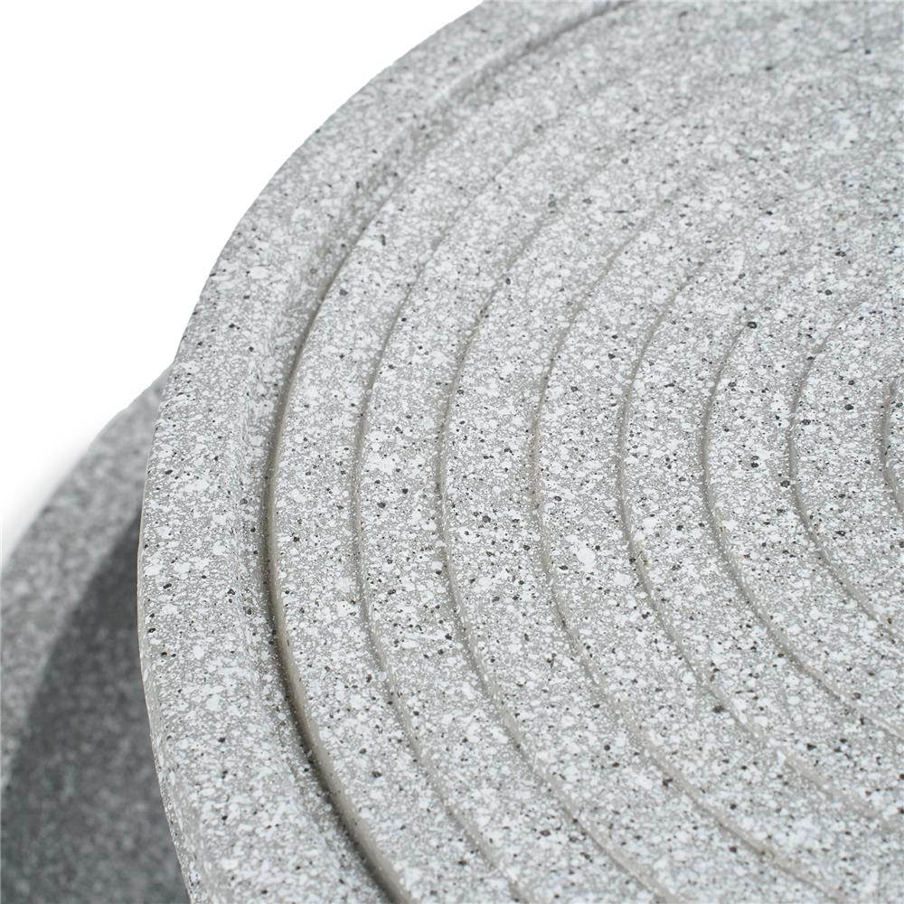 น้ำพุน้ำล้นตั้งโต๊ะ 2 ชั้น SPRING RUWA สีเทา